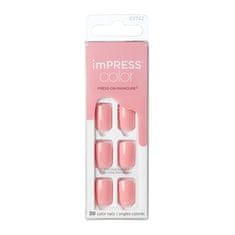 KISS Samolepiace nechty imPRESS Color Pretty Pink 30 ks