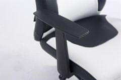 BHM Germany Detská kancelárska stolička Fun, syntetická koža, čierna / biela
