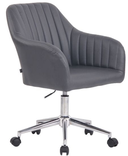 BHM Germany Konferenčná stolička Filton, syntetická koža, šedá