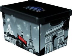 shumee Úložný box s vekom CURVER- Paríž,veľkosť L