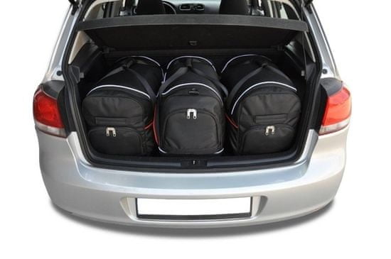 KJUST Sada 3ks cestovných tašiek SPORT pre VW GOLF HATCHBACK 2008-2012