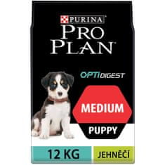 Purina Pro Plan Puppy medium OPTIDIGEST jahňacie 12 kg