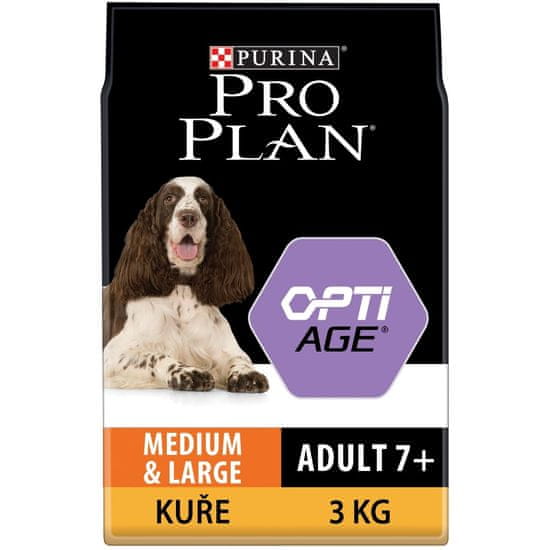 Purina Pro Plan Adult 7+ medium&large OPTIAGE kura 3 kg EXPIRACE 01.06.2023