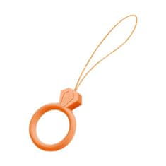 MG Diamond Ring prívesok na mobil, oranžový