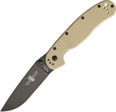 Ontario Knife Comp. Zatvárací nôž RAT-1 Linerlock - čierny/desert tan (ON8846DT)