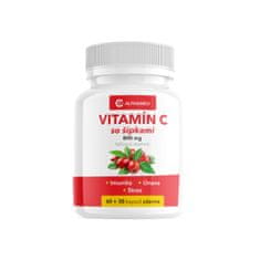 ALPHAMED Vitamín C 800mg so šípkami, 60 + 30 kapsúl zdarma