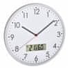 60.3048.02 - Analógové nástenné hodiny s digitálnym teplomerom a vlhkomerom