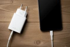 FIXED Sieťová nabíjačka s USB-C a USB výstupom, podpora PD, 30W FIXC30-CU-WH, biela
