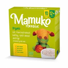 Mamuko Bio detská kaša drvená zelená pohánka, jačmeň, špalda, raž, ovos 240g [bio008]