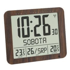 TFA 60.4518.08 - nástenné hodiny DCF s vonkajším čidlom teploty a s českým dňom v týždni