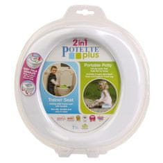 Potette Plus 2v1 cestovný nočník / redukcia na WC - biela / svetlomodrá