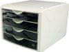 Zásuvkový box "Chameleon", 4 zásuvky, čierna, plast, H6129695