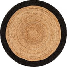 Jutex Kusový koberec Jutta kruh 6546 hnedočierny 1.20 x 1.20