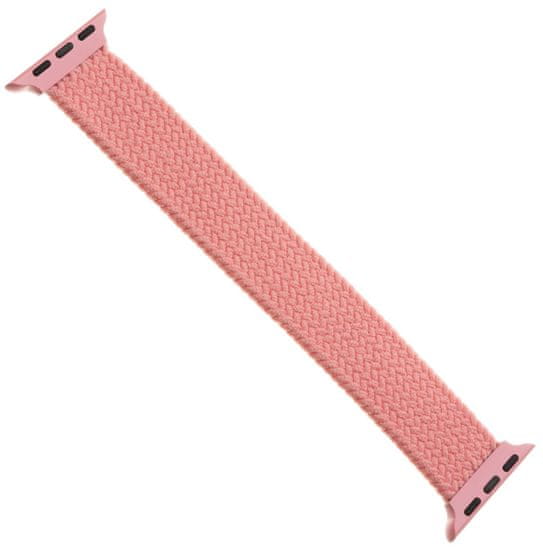 FIXED Elastický nylonový remienok Nylon Strap pre Apple Watch 42/44mm, veľkosť L FIXENST-434-L-PI, ružový