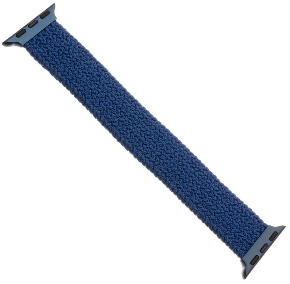 FIXED Elastický nylonový remienok Nylon Strap pre Apple Watch 42/44mm, veľkosť S FIXENST-434-S-BL, modrý - rozbalené
