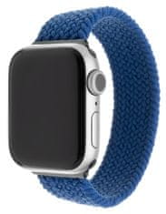 FIXED Elastický nylonový remienok Nylon Strap pre Apple Watch 42/44mm, veľkosť S FIXENST-434-S-BL, modrý