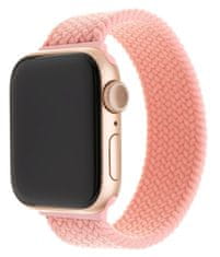 FIXED Elastický nylonový remienok Nylon Strap pre Apple Watch 42/44 mm, veľkosť XS FIXENST-434-XS-PI, ružový