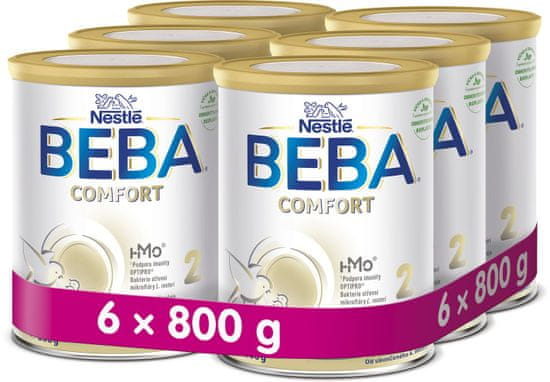 BEBA COMFORT 2 HM-O pokračovacie dojčenské mlieko, 6x800 g