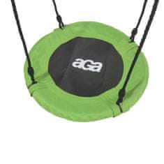Aga Závesný hojdačkový kruh 60 cm Zelený