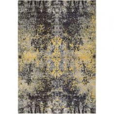 Jutex Kusový koberec Casa 4090 čiernožltý 0.80 x 1.50