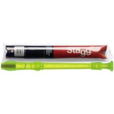 Stagg REC-BAR/TGR, zobcová flauta sopránová, barokový prstoklad, zelená