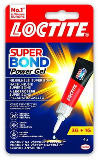 Henkel Lepidlo Loctite Super Bond Power Gel, 4 g