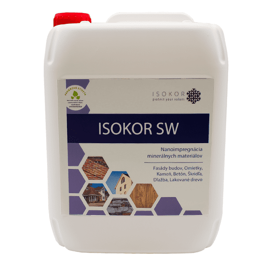 Isokor SW - Impregnácia dreva s lazúrou, omietky, fasády, kameňa, betónu