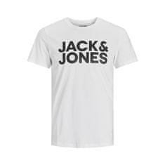 Jack&Jones Pánske tričko JJECORP Slim Fit 12151955 White (Veľkosť S)