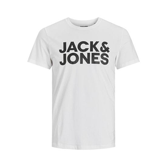 Jack&Jones Pánske tričko JJECORP Slim Fit 12151955 White