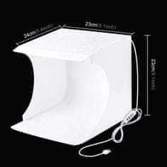 Puluz Studio foto box s LED osvetlením 23 cm
