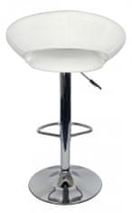 Bruxxi Barová stolička Ferdal, syntetická koža, biela