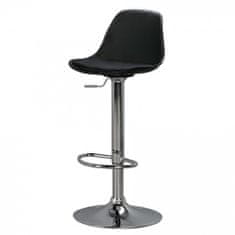 Bruxxi Barová stolička Ferit, syntetická koža, čierna