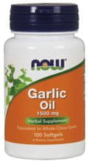 NOW Foods Garlic Oil, cesnakový olej, 1500 mg, 100 softgel kapsúl