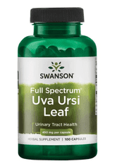 Swanson Uva Ursi Leaf (Medvedica lekárska) , 450 mg, 100 kapsúl
