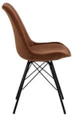 Design Scandinavia Jedálenská stolička Eris (SET 2ks), menčester, oranžová