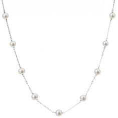 Evolution Group Strieborný náhrdelník s 9 pravými perlami Pavona 22013.1