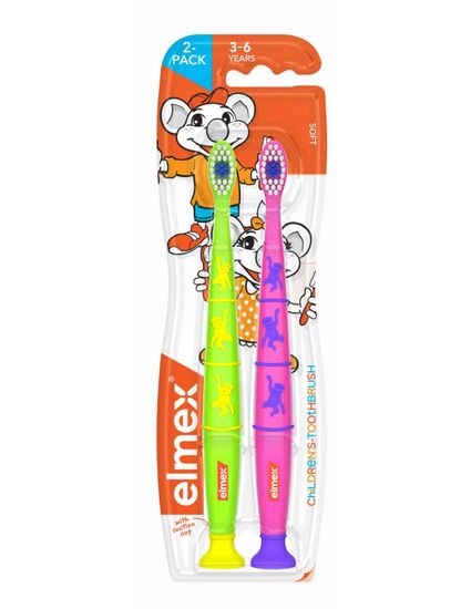 Elmex Kids zubná kefka pre deti vo veku 3-6 rokov 2 ks