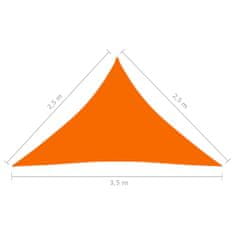 Vidaxl Záhradná plachta, tkanina Oxford, trojuholníková, 2,5x2,5x3,5 m