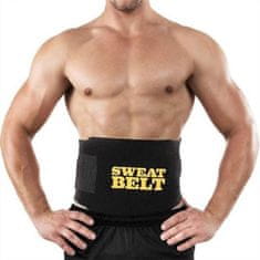 Netscroll Pás na formovanie tela pre mužov a ženy, urýchľuje spaľovanie tukov a formuje pás, zdôrazňuje svaly, neviditeľný pod oblečením, z neoprénového materiálu, vhodný na fitness, a ďalšie športy, SaunaBelt