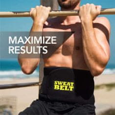 Netscroll Pás na formovanie tela pre mužov a ženy, urýchľuje spaľovanie tukov a formuje pás, zdôrazňuje svaly, neviditeľný pod oblečením, z neoprénového materiálu, vhodný na fitness, a ďalšie športy, SaunaBelt