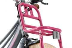 Supersuper Detský bicykel Lola pre dievčatá, 18", ružová / šedá