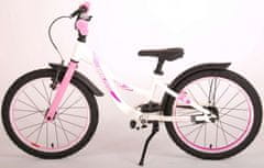 Volare Detský bicykel Glamour pre dievčatá, 18", bielo/ružový