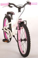 Volare Detský bicykel Glamour pre dievčatá, 18", bielo/ružový
