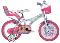 DINO Detský bicykel Barbie pre dievčatá, 14"