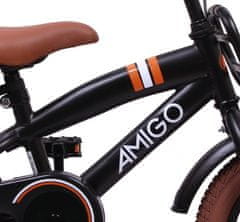 Amigo 2Cool detský bicykel pre chlapcov, 12", čierny