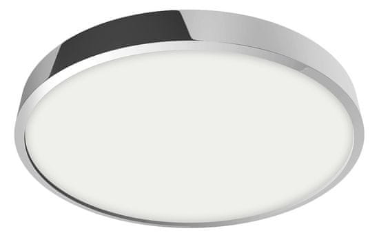 LUXERA LED Stropný a nástenný panel LENYS 49027, 24 W, guľatý, chrómový