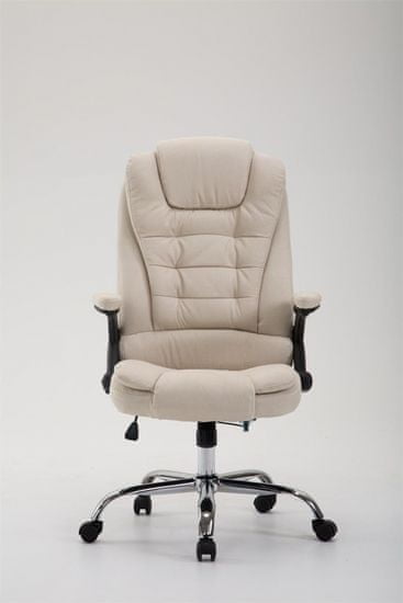 BHM Germany Kancelárska stolička Thor, textil, krémová