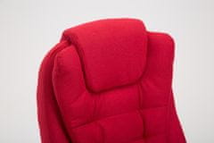 BHM Germany Kancelárska stolička Thor, textil, červená