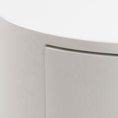Design Scandinavia Nočný stolík Polo, 51 cm, MDF, biela