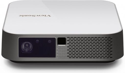 Prenosný projektor ViewSonic M2e vysoké Full HD rozlíšenie 1 000 lm dlhá životnosť svietivosť kompaktné rozmery 